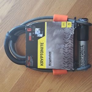 Kryptonite Kryptolok Bike Lock Series 2 with 4' Flex Anti Theft Security System